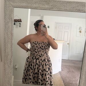 A New Day Strapless Smocked Midi Dress – NWT